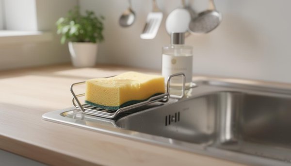 Porte éponge : l'accessoire indispensable pour une cuisine organisée et propre